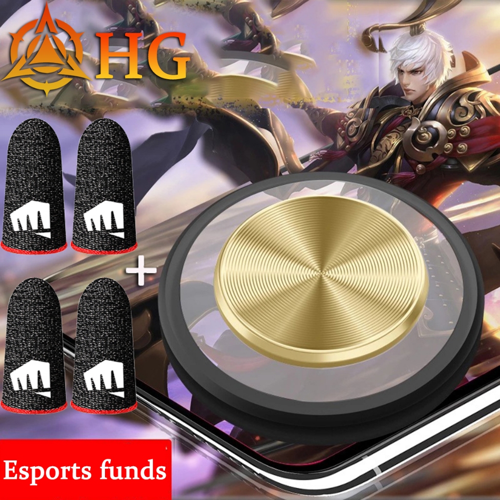 Hg จอยสติ ๊ กโทรศัพท ์ มือถือ GamePad ถ ้ วยดูด rocker เดิน artifact สําหรับ Mobile Legends Mobile P