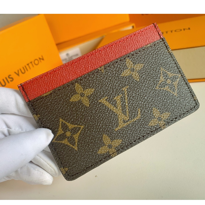 LOUIS VUITTON บูติกกระเป๋าบัตรผู้หญิงแท้หลุยส์ วิตตองกระเป๋าบัตรขนาดเล็กศูนย์กระเป๋าสตางค์หนังแท้ผู้