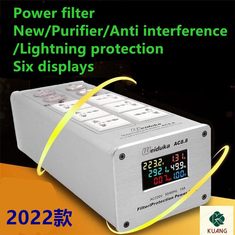 Weiduka Ac8.8 เครื ่ องกรองเฉพาะ Lighing Protection Strip แหล ่ งจ ่ ายไฟซ ็ อกเก ็ ตเสียง