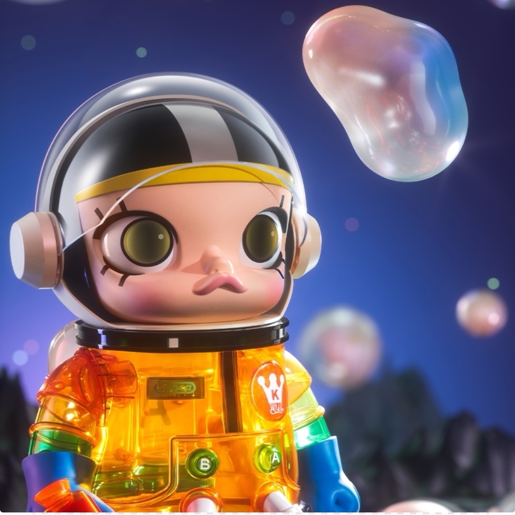 🔥พร้อมส่ง🔥Pop MART MEGA SPACE MOLLY เยลลี ่ Jelly 400% นักบินอวกาศจัสมิน จากPopmart