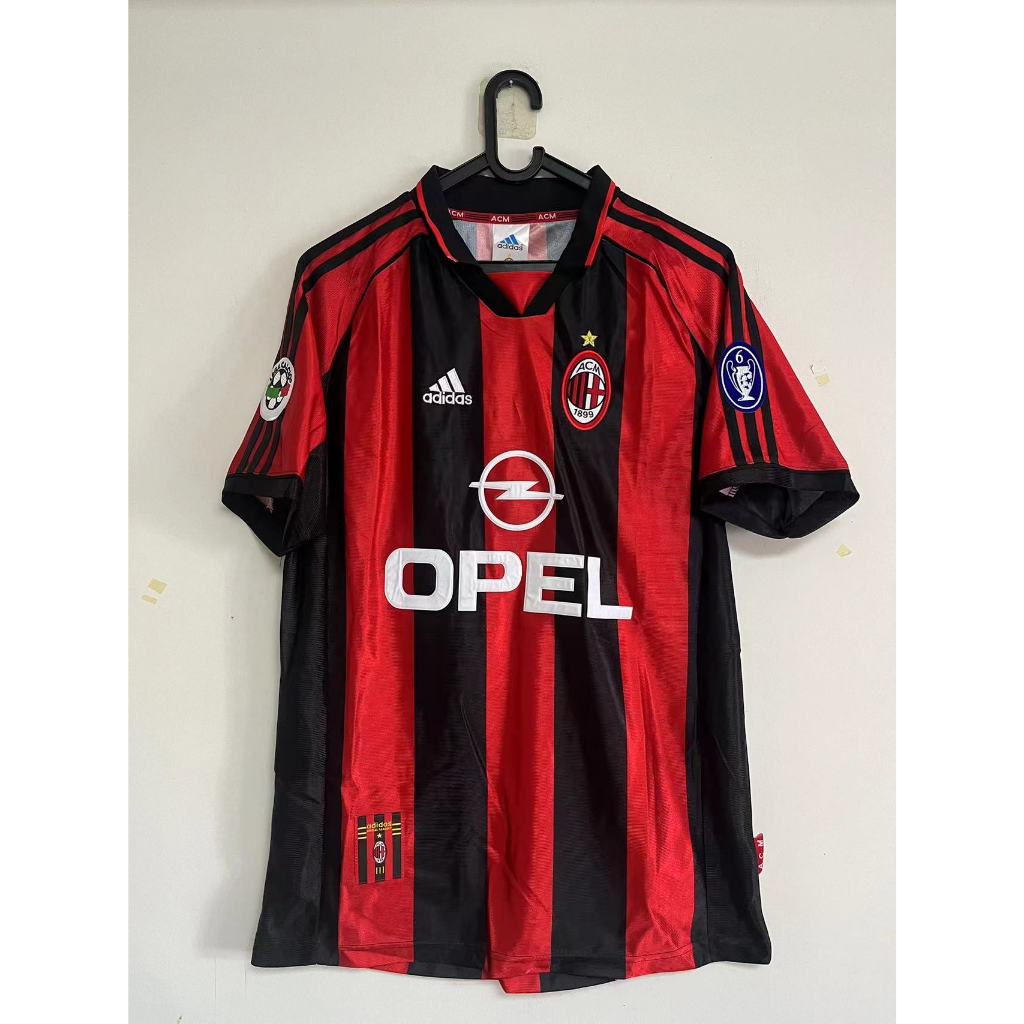 Classic Retro 1999-2000AC Milan Jersey เสื้อฟุตบอล