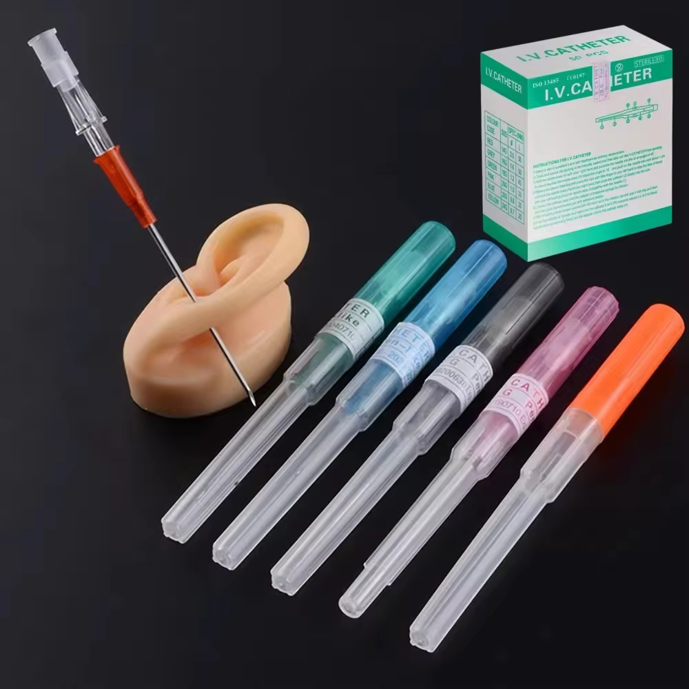 10/30/50 ชิ้น แบบใช้แล้วทิ้ง เข็มเจาะ ต่างหู เจาะ 14G 16G 18G 20G เข็ม iv catheter เข็มเจาะหู การเจา