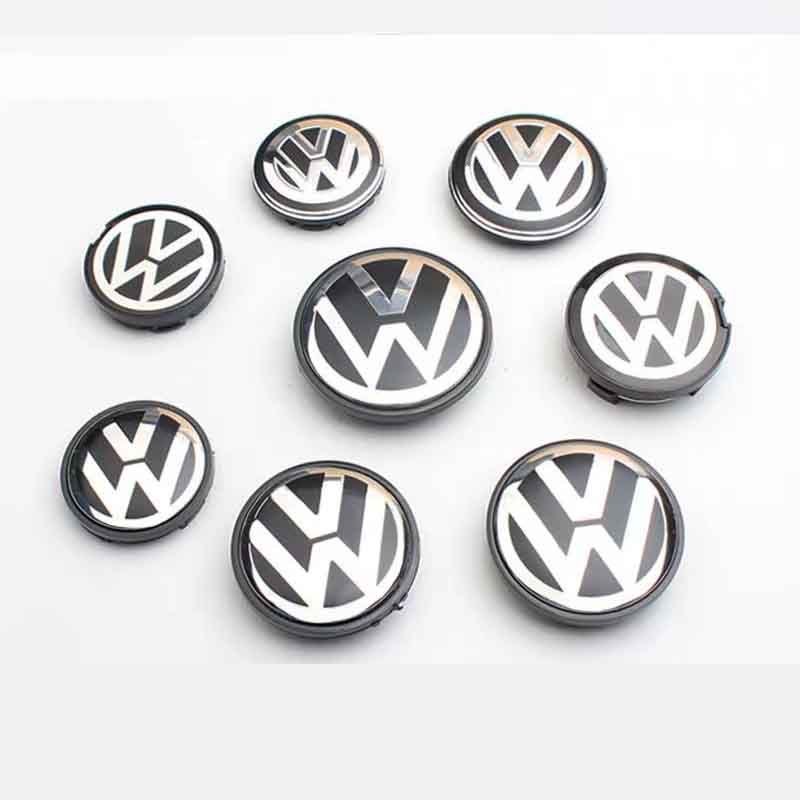 56 มม./ 65 มม./70 มม.ดุมล้อฝาครอบ Hubcap โลโก้ Tyre Hub cap สําหรับ Volkswagen VW Touareg Golf Jetta Tiguan Bora Lavida Touran