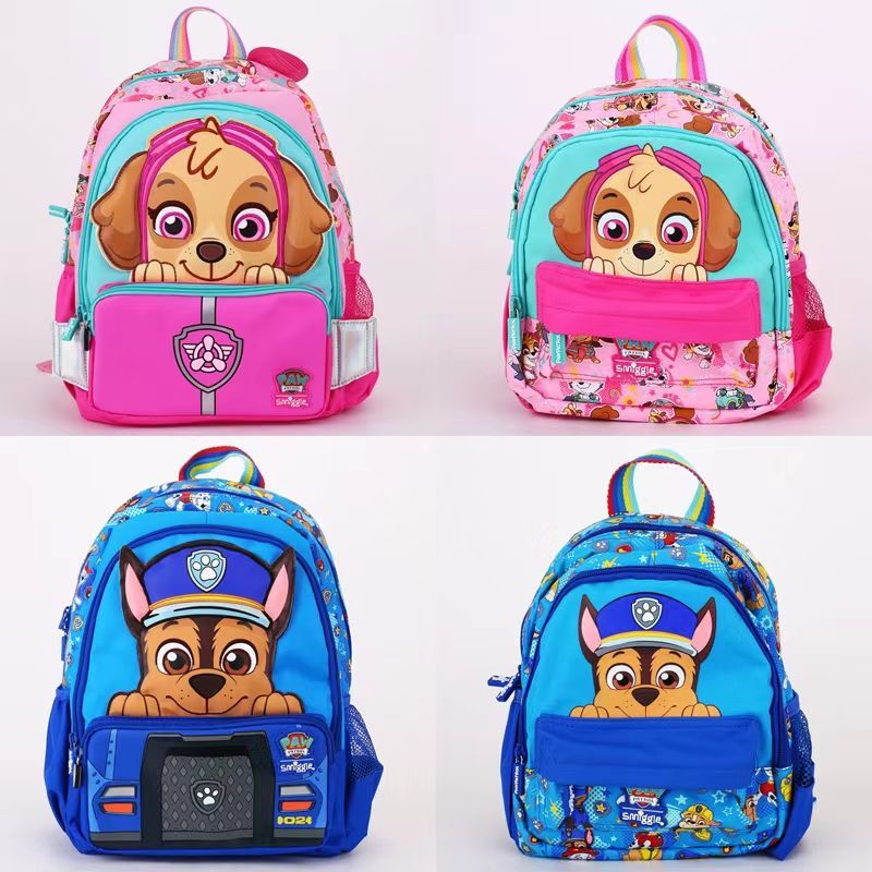 [ใหม่] Smiggle Paws กระเป๋าเป้สะพายหลัง กระเป๋านักเรียน ใส่ขวดน้ํา ลายอุ้งเท้าคู่ สําหรับเด็กอนุบาล โปรโมชั่น 11 ชิ้น