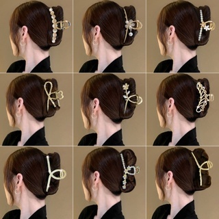 แฟชั ่ นเกาหลีโลหะคว ้ าคลิปเพิร ์ ลเทียมสุภาพสตรีAll-MatchผมคลิปHeaddress