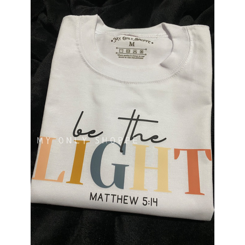 Christian Tshirt Bible Verse Tee เสื้อยืดการจัดตําแหน่งสร้างแรงบันดาลใจ My Only Shoppe