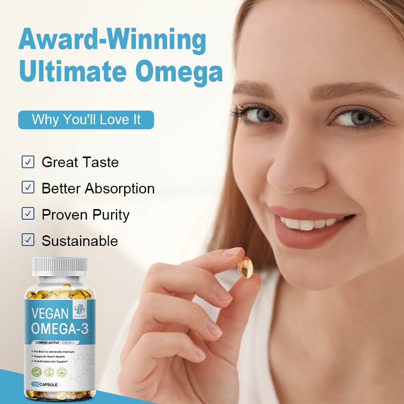 Imatchme แคปซูลน้ํามันโอเมก้า 3 มังสวิรัติที่อุดมไปด้วย DHA และ EPA ปรับปรุงอารมณ์ไม่ดี บรรเทาความเครียด เสริมสร้างสมองและปรับปรุงสติปัญญาสนับสนุนหัวใจสุขภาพหัวใจหัวใจหัวใจหัวใจหัวใจหัวใจหัวใจหัวใจหัวใจหัวใจหัวใจหัวใจหัวใจหัวใจหัวใจหัวใจหัวใจหัวใจสุขภาพสุ - รูปที่ 3