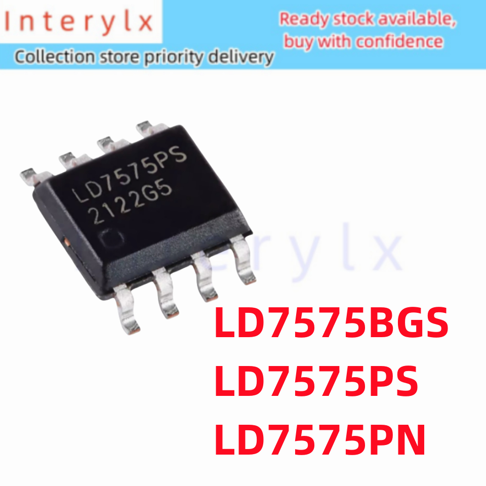 5 ชิ ้ น/Lot LD7575 LD7575BGS LD7575PS SOP-8 LD7575PN DIP8 LCD การจัดการพลังงานชิป IC