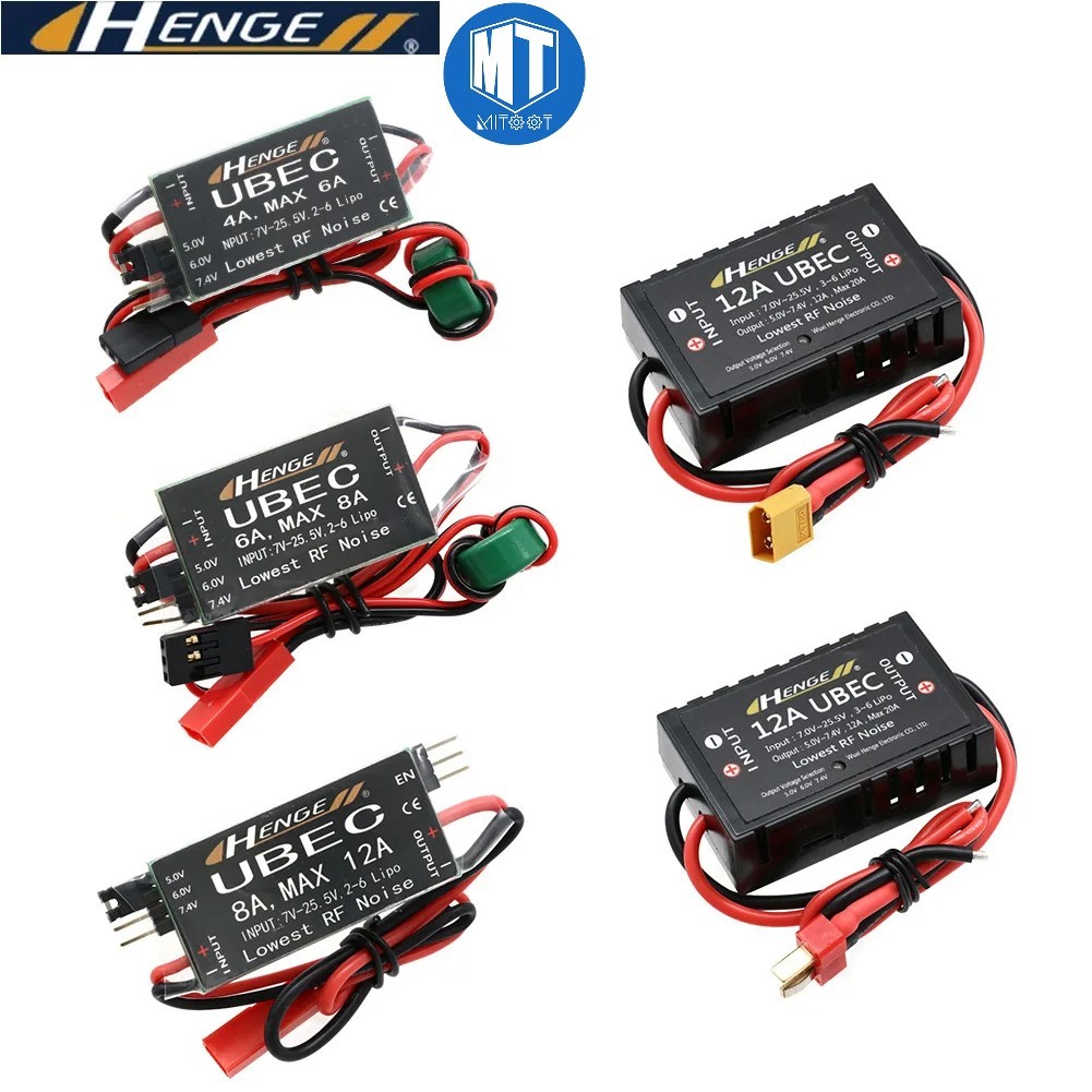 Henge 4A 6A 8A 12A UBEC 5V 6V 7.4V สวิทช์โหมด BEC แรงดันไฟฟ้า Stabilizer สําหรับ RC เครื่องบินเรือแบตเตอรี่อุปกรณ์เสริม