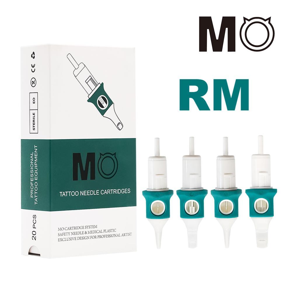 MO เข็มสักลาย RM 20 ชิ้น/กล่อง เข็มสัก MO มีที่พักนิ้วซิลิโคน เมมเบรนป้องกันแบบนิ่ม เข็มสักมือ ไร้สาย เครื่องสัก อุปกรณ์สัก - Molong Tattoo Supply