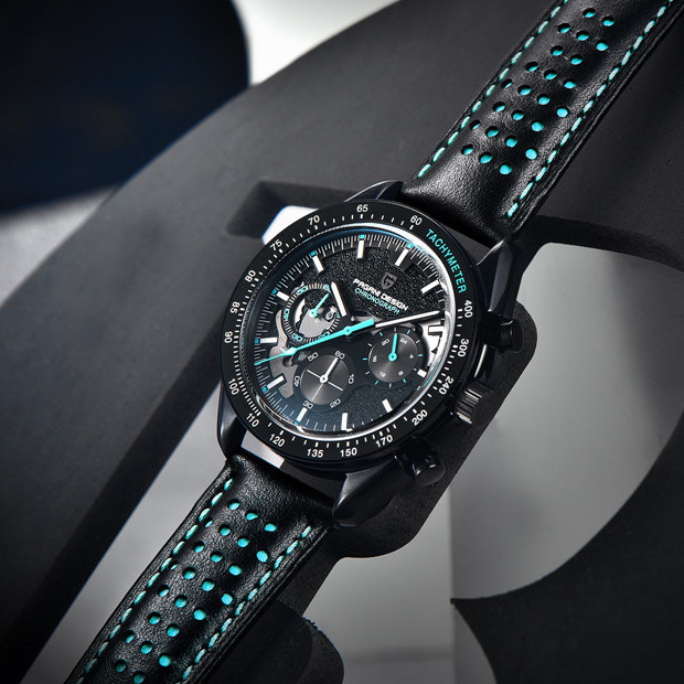 PAGANI DESIGN ต้นฉบับ 40 มิลลิเมตรผู้ชายนาฬิกาญี่ปุ่น TMI VK63 โครโนกราฟ AR แซฟไฟร์แก้วผู้ชายนาฬิกาควอตซ์ PD-1779