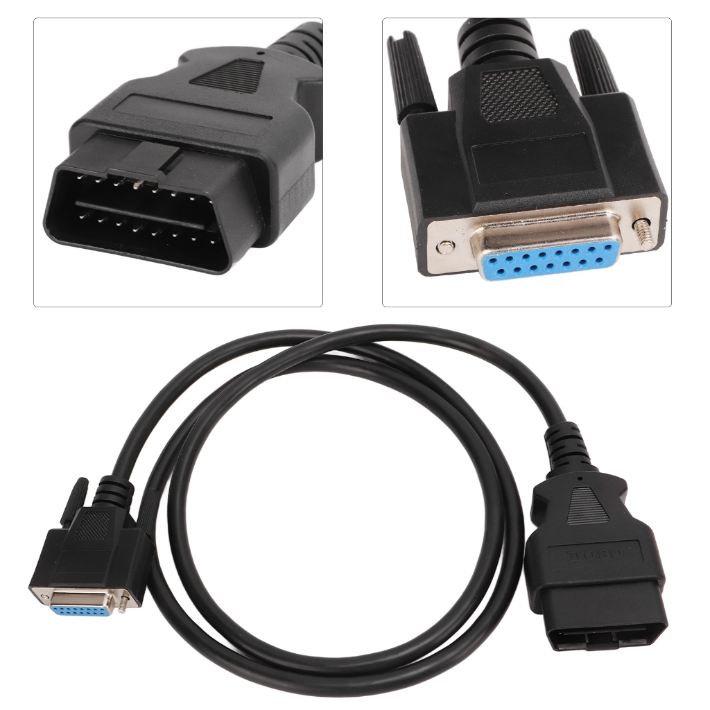 [ Lmc ] สาย OBD2 หลัก OBDII Test Diagnostic Connector Adapter Cable สําหรับเปิดตัว CRP123 CRP129