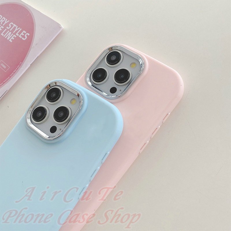 เคส Infinix Smart 9 8 7 5 Hot 50i 40 Pro 40i 30i Note 30 4G 5G Tecno Spark 20 20C Pro GO 2024 Macaron Color Big Camera Metal Lens Frame Soft Case - รูปที่ 6