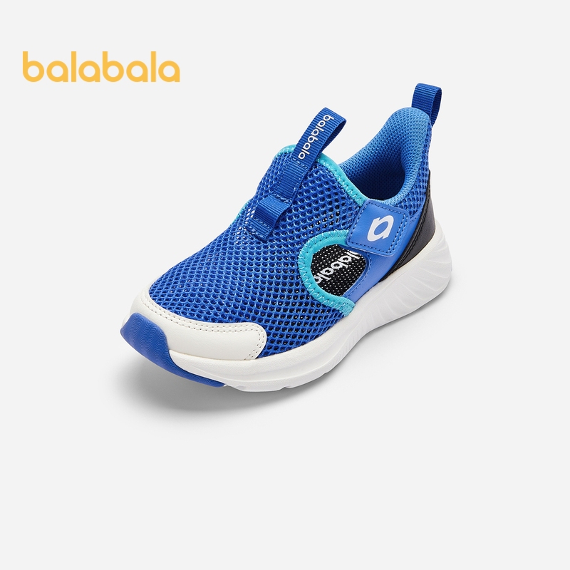 Balabala รองเท้าผ้าใบเด็กรองเท้าระบายอากาศสําหรับเด็กชายและเด็กหญิง 2024 ฤดูร้อนน้ําหนักเบารองเท้าผ้าตาข่ายระบายอากาศ