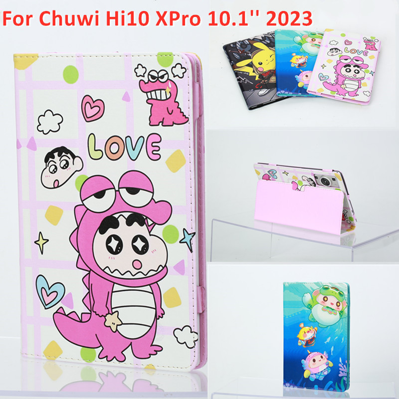 กรณีพลิกสําหรับ ชูวี สวัสดี10 XPro 10.1 ''2023แท็บเล็ตเด็กรูปแบบปกพลิกพับยืนเต็มร่างกายฝาครอบป้องกัน สวัสดี10 XPro 10.1 นิ้ว2023
