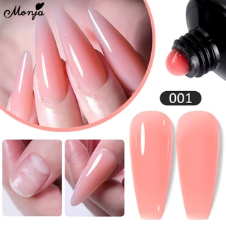 Monja แม่พิมพ์อะคริลิค UV เจล คริสตัล โพลี 15 มล. 10 สี สําหรับตกแต่งเล็บ DIY
