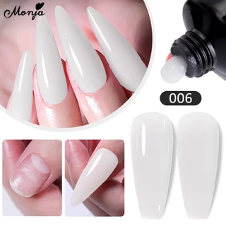 Monja แม่พิมพ์อะคริลิค UV เจล คริสตัล โพลี 15 มล. 10 สี สําหรับตกแต่งเล็บ DIY