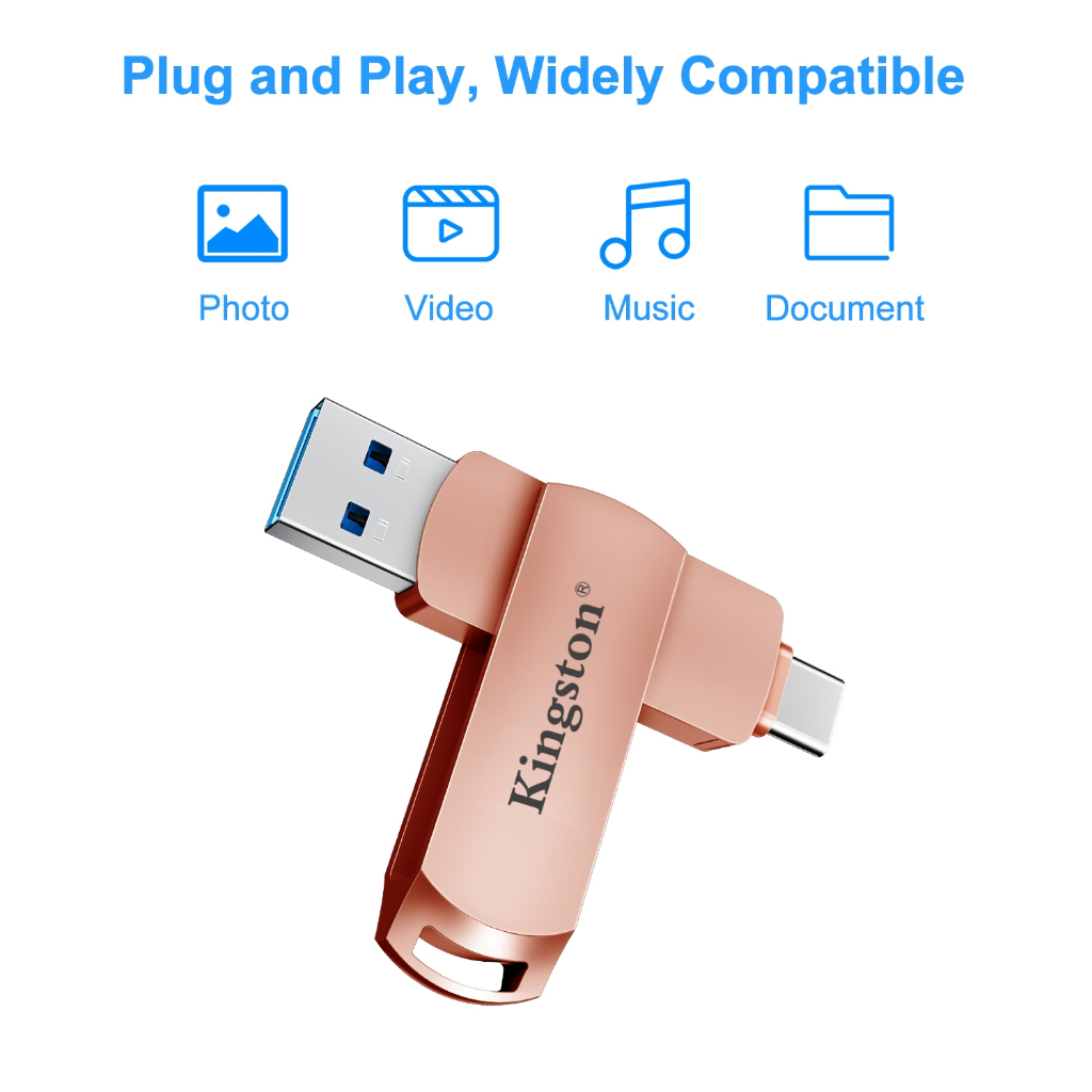 Typec Two-in-One 2TB Kingston High-Speed Flash Drive 3.0 USB Data Memory Flash Drive Dual Drive OTG512G1TB
