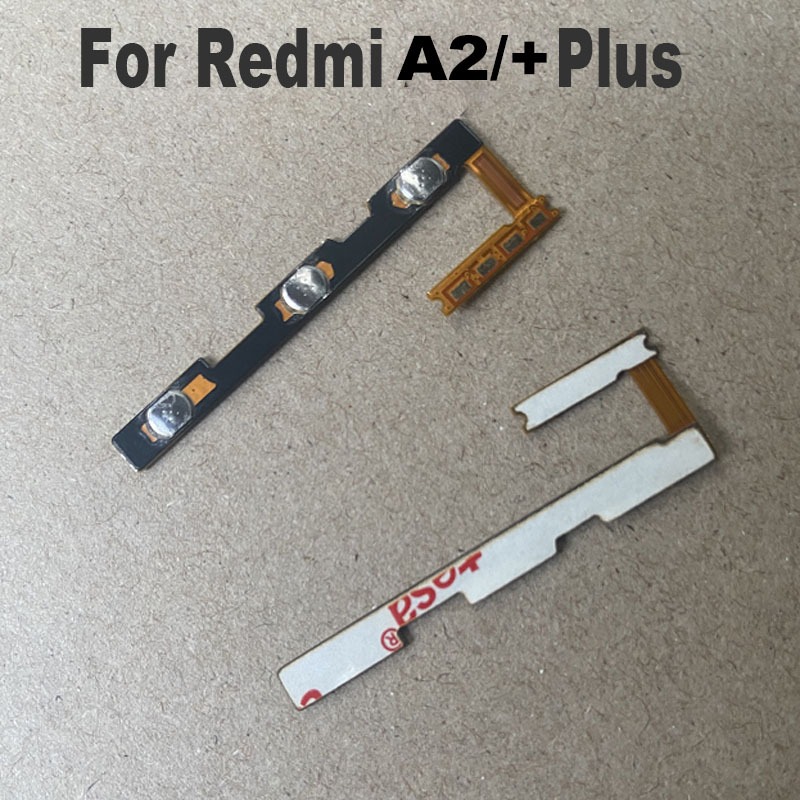 สําหรับปุ่มปรับระดับเสียงไฟ Xiaomi Redmi A2 + Plus Flex Cable สวิตช์กุญแจด้านข้างปุ่มควบคุมปิด