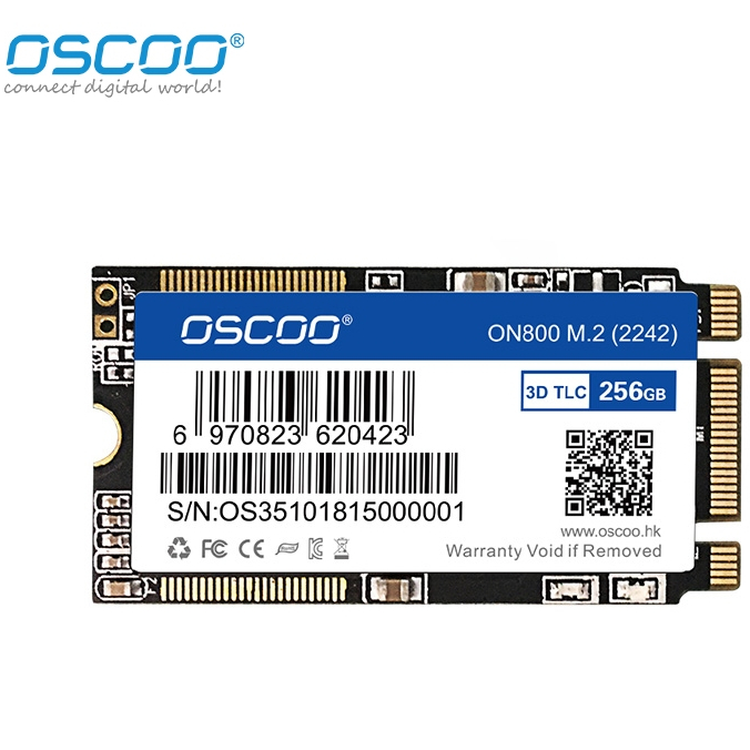 OSCOO 3D TLC NAND แฟลช 1TB 2242 M.2 NGFF SATA SSD DRAM Less Low Power ภายในประสิทธิภาพสูง SSD
