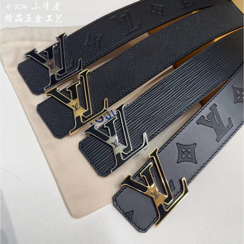 เข็มขัดหนังแท้ 100% สำหรับผู้ชาย 40 มม. ยี่ห้อ Fashion Luxury{+ กล่องของขวัญดั้งเดิม}