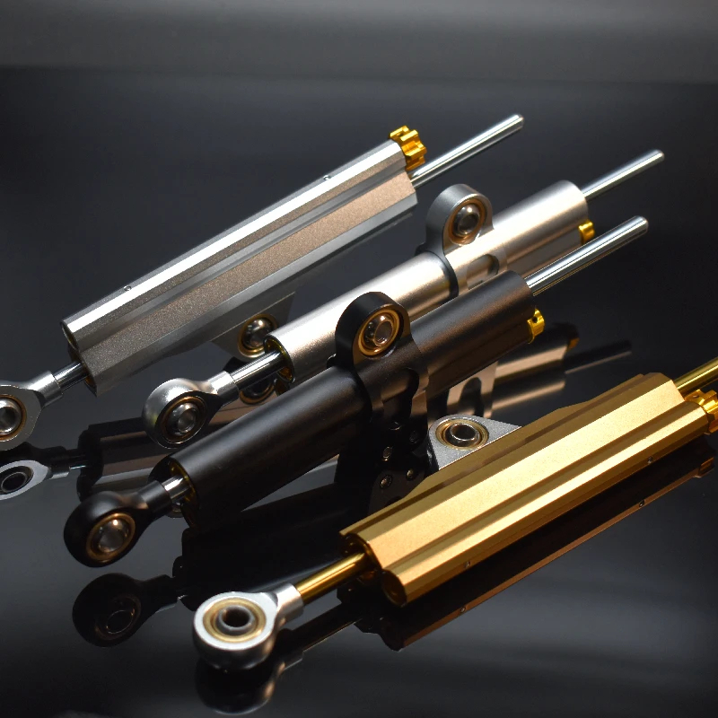 พร ้ อมส ่ งหัวรถจักรดัดแปลงรถจักรยานยนต ์ Universal Direction Damping Rod Bracket Titanium Size S