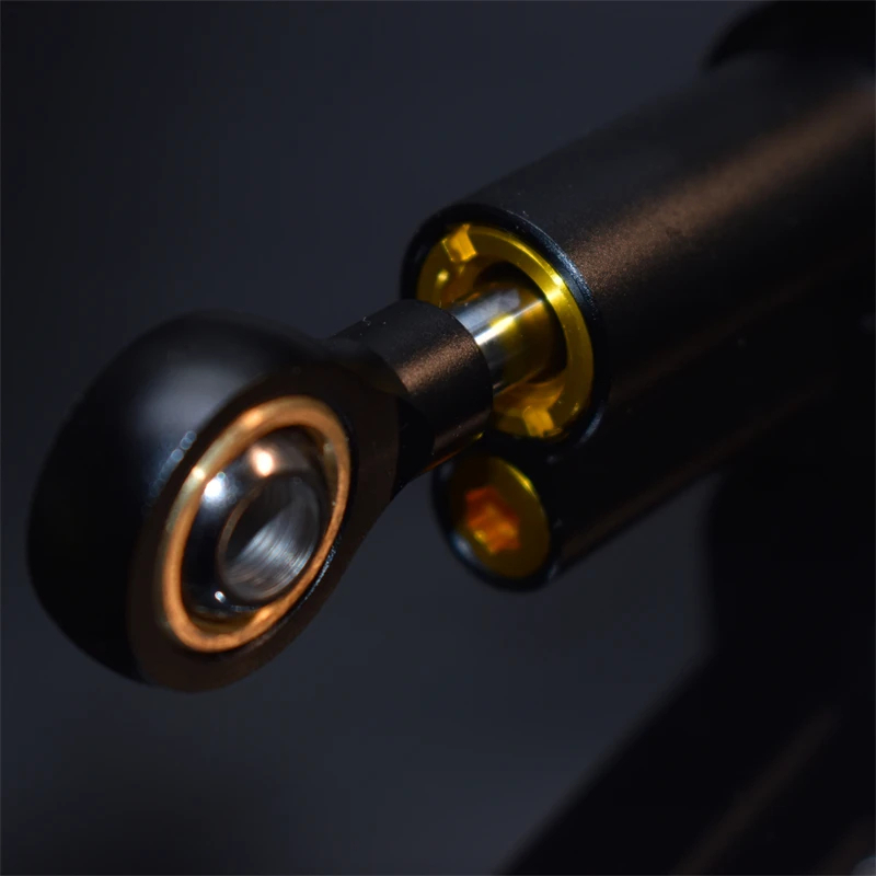 พร ้ อมส ่ งหัวรถจักรดัดแปลงรถจักรยานยนต ์ Universal Direction Damping Rod Bracket Titanium Size S - รูปที่ 5