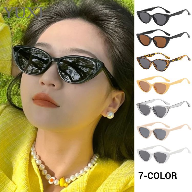 【 ขายส ่ งสนับสนุน 】 แว ่ นกันแดดกรอบเล ็ กตาแมวสามเหลี ่ ยมย ้ อนยุคความรู ้ สึกอาวุโสอินแว ่ นกันแดดผู ้ หญิง