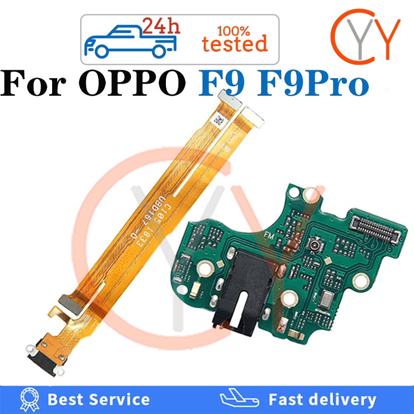 ชาร ์ จ Flex + mic Board สําหรับ OPPO F9 Pro ชาร ์ จริบบิ ้ น Flex USB mic Board ไมค ์ โทรศัพท ์ มือถือแจ ็ คไมโครโฟนพอร ์ ตชาร ์ จ