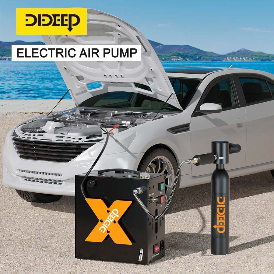 Dideep PCP ปั๊มลม 4500Psi/30Mpa เครื่องอัดอากาศแรงดันสูง Paintball Scuba Tank Compressor HPA ปั๊มเติมสถานีเครื่องอัดอากาศปั๊มไร้สายรถยนต์รถจักรยานยนต์จักรยาน l