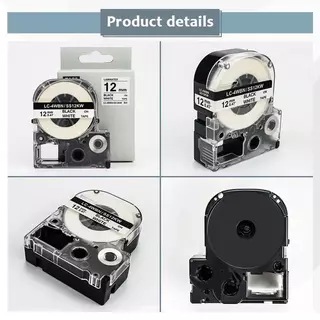 6/9 มม.12 มม.18 มม.24 มม.เทป LC-4WBN SS12KW ST12KW SC12YW SS6KW SS9KW SS18KW สําหรับ EPSON king ji300 LW400 LW600P LW700 Maker ป้ายเครื่องพิมพ์