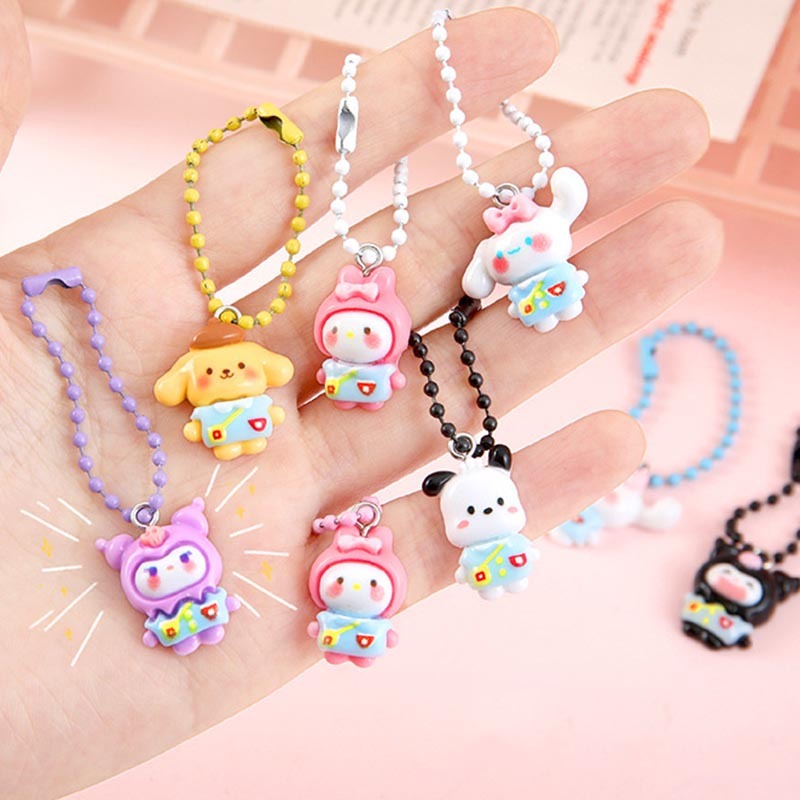 พวงกุญแจน ่ ารักนักเรียน Key Chain อุปกรณ ์ เสริมจี ้ การ ์ ตูนกระเป ๋ านักเรียนพวงกุญแจ