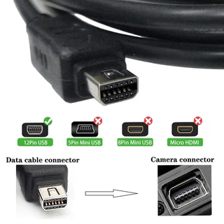 จัดส่งที่รวดเร็ว12 Pin สายชาร์จข้อมูล USB สําหรับกล้อง Olympus Data Transfer สายชาร์จ CB-USB5 CB-USB6 CB-USB8 เปลี่ยน