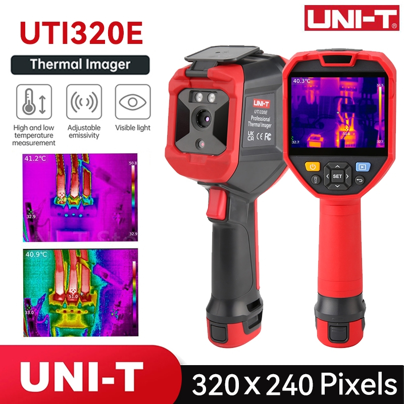 【จัดส่งฟรี + รับประกันหนึ่งปี】UNI-T UTi120S 260B 320E ความละเอียดความร้อนทำภาพ256x19 2อินฟาเรดอุตสาหกรรมกล้องถ่ายภาพความร้อน termica