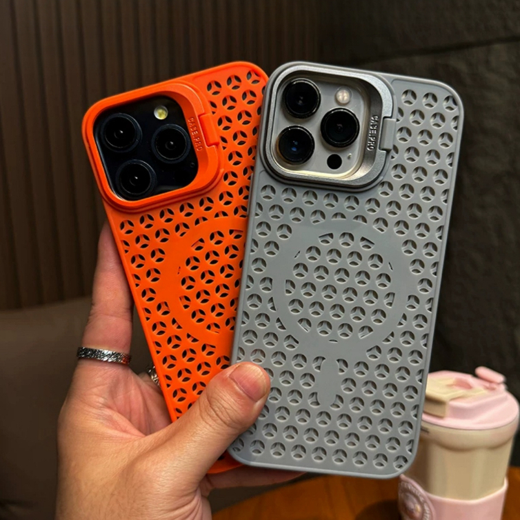 【Cellular cooling TPU soft case/Gray】เคส compatible for iphone 11 12 13 14 15 pro max case