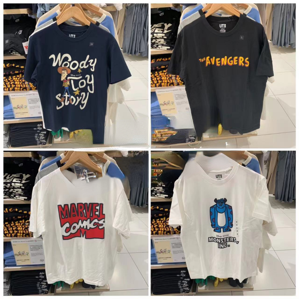 Uniqlo MFA ARCHIVE Toy Story ตัวละคร Woody Marvel พิมพ ์ เสื ้ อยืดแขนสั ้ น
