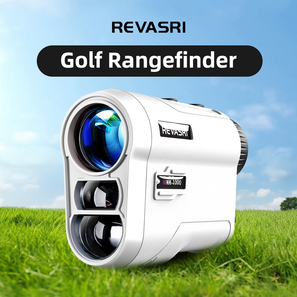 REVASRI Golf Laser Rangefinder สวิตช์ชดเชยความลาดชันและการสั่นสะเทือนล็อคเสาธงสําหรับกอล์ฟ