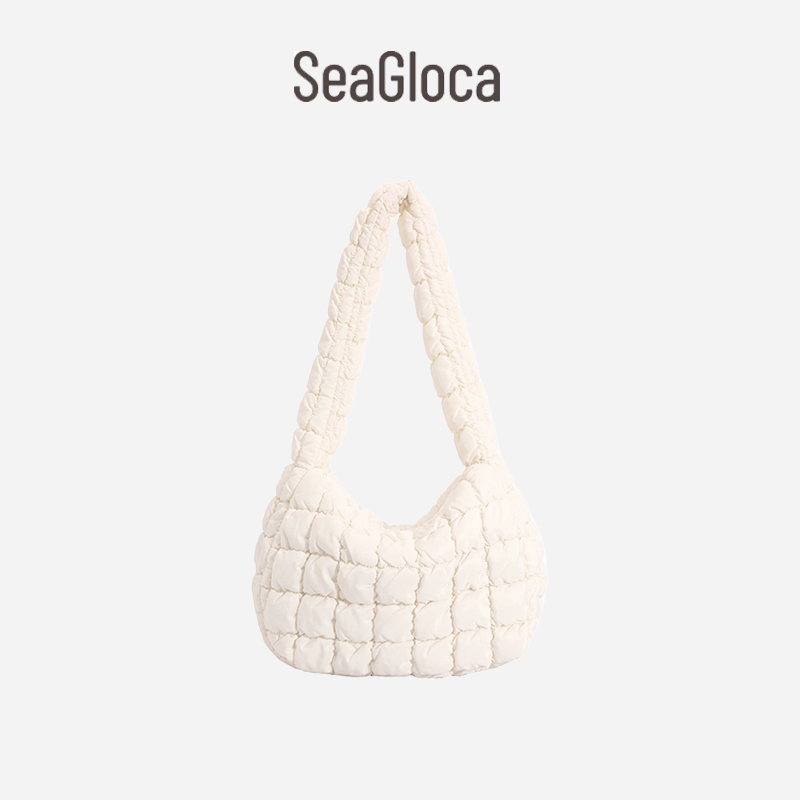 Seagloca ฤดูร้อนใหม่ Cloud bag Small Mass Dumpling bag Crossbody bag Down bag Tote bag สําหรับผู้หญิงไม่มี 1856