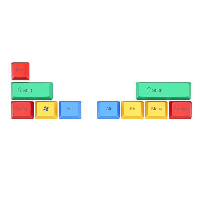 Royal Kludge Mechanical Keyboard Keycaps - Red/Blue/Yellow/Green