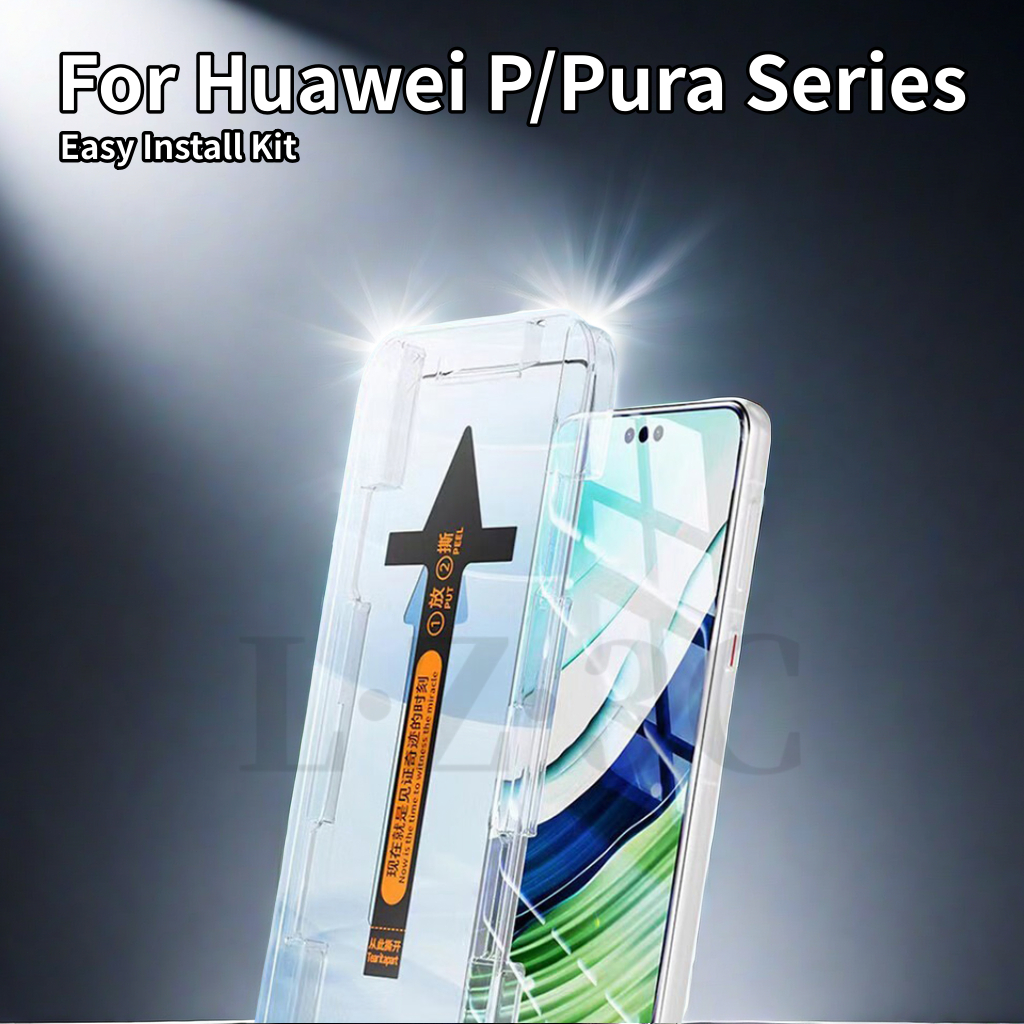 สำหรับ HUAWEI Pura 70 P60 Art Pro Plus กระจกนิรภัยพรีเมี่ยมหน้าจอโค้ง Ultra HD ติดตั้งรวดเร็วสำหรับ P70 Pro+ ฟิล์มกันรอยหน้าจอ 9H