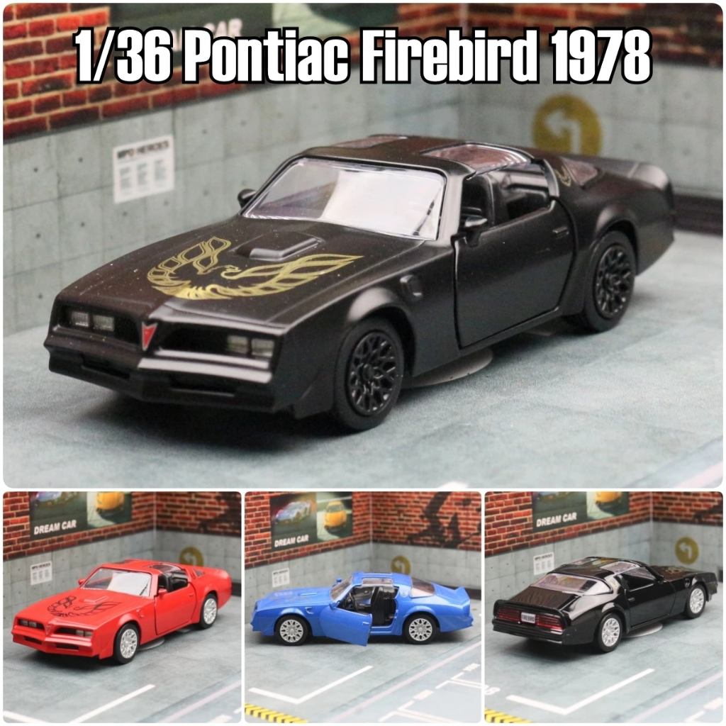 Rmz CITY 1/36 Pontiac Firebird 1978 จําลอง Die Cast รถรุ ่ น Diecast โลหะผสมโลหะ Miniature ดึงกลับคอลเลกชันของขวัญสําหรับชายเด ็ ก