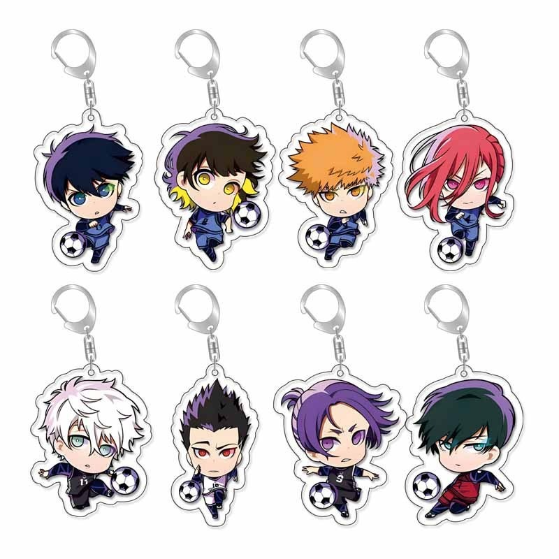 อะนิเมะ BLUE LOCK Isagi Yoichi Chigiri Hyoma จี ้ อะคริลิครูปพวงกุญแจพวงกุญแจคอลเลกชันของขวัญคอสเพลย ์