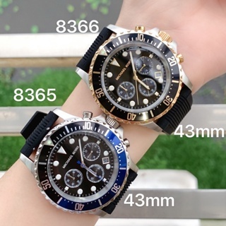 นาฬิการะดับไฮเอนด ์ ของผู ้ ชาย MK8365 MK8366 Black Water Ghost Series Three Eye Watch King Gel