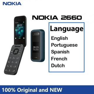 Nokia Flip คุณลักษณะโทรศัพท ์ Dual SIM, 2.8 ", Bluetooth, วิทยุ FM, 1450mAh, Rugged, โทรศัพท ์ ปุ ่ ม 2G, 2660, หลายภาษา