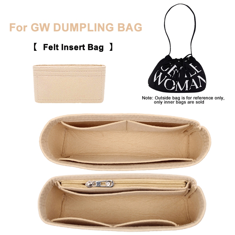 Felt ใส่กระเป๋าสําหรับ GW DUMPLING Bag แต่งหน้ากระเป๋าถือ Liner กระเป๋าเครื่องสําอางผู้หญิง
