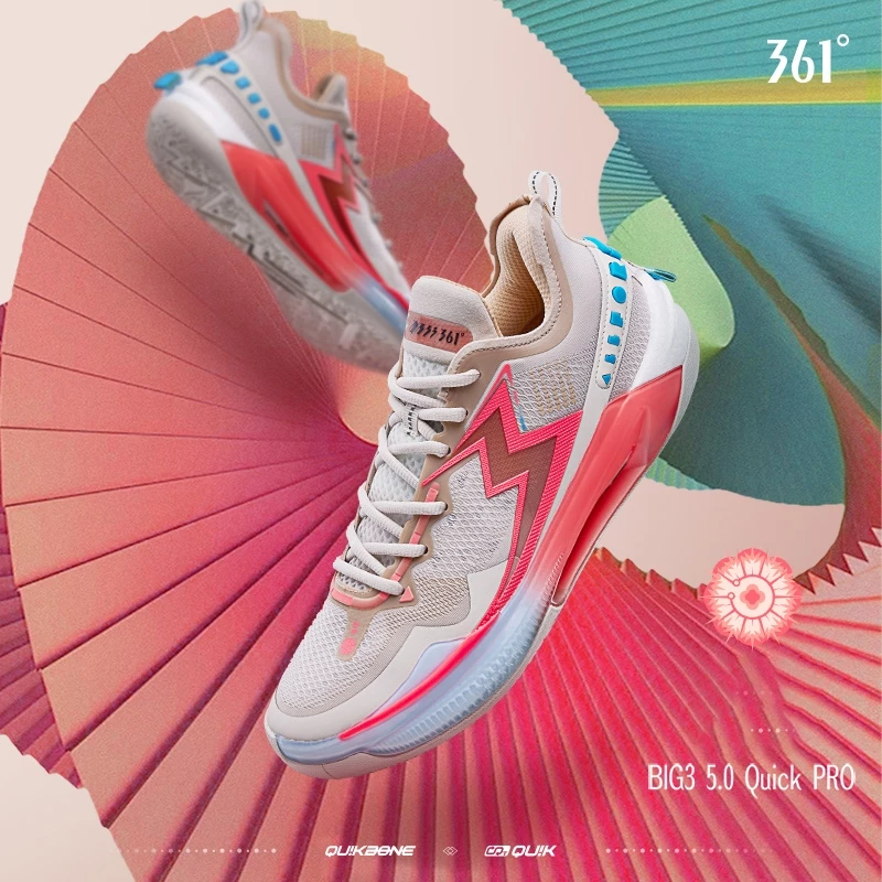 361 Degrees Big3 5.0 รองเท้าบาสเกตบอล ทนทาน ระบายอากาศ thumbnail 6