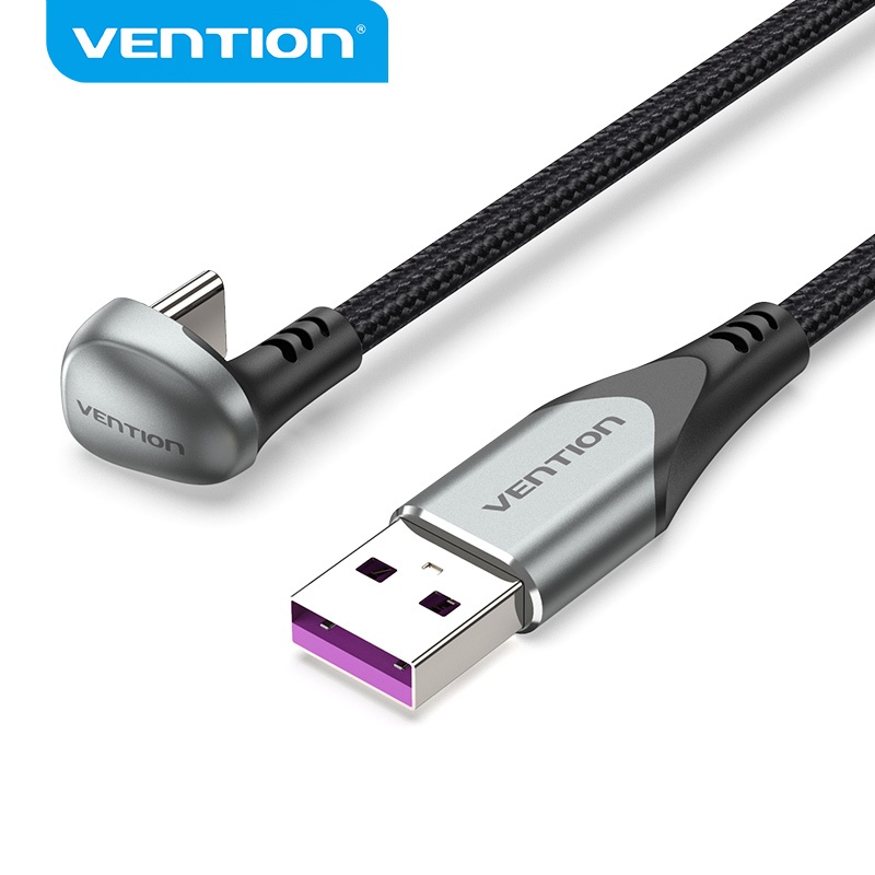 Vention USB 2.0 ชาย USB-C ชาย U-รูป 5A สาย 5A 480Mbps สําหรับโทรศัพท ์ XIAOMI