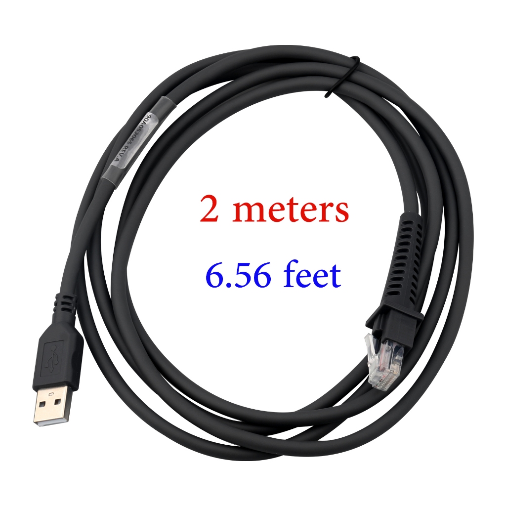 (2M/6.56FTเครื ่ องสแกนบาร ์ โค ้ ดสาย USB , แปลงเป ็ นสายเคเบิลข ้ อมูล RJ45 , เหมาะสําหรับ Datalog