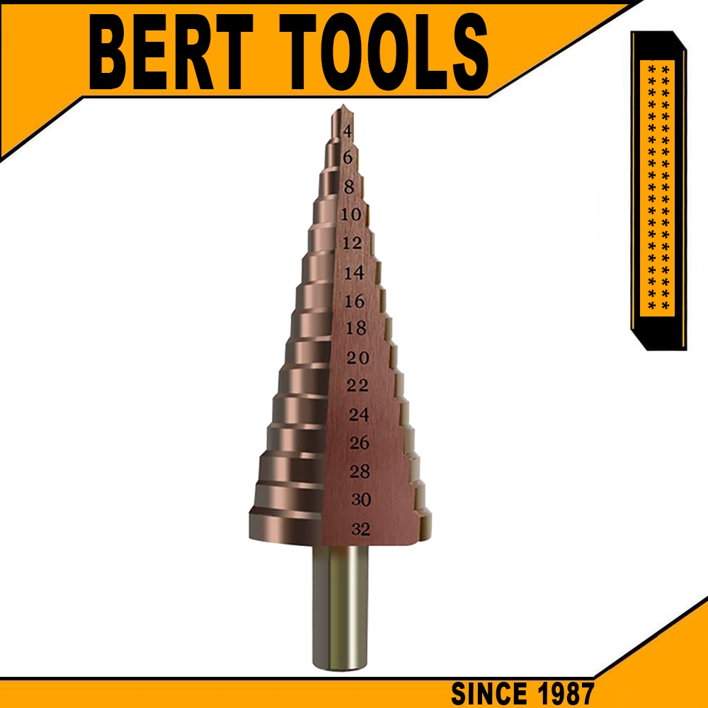 BERT🇹🇭｜M35 ดอกสเต็ป แบบเกลียว ทรงเจดีย์ เจาะขยาย คว้านรู ดอกสว่าน แบบขั้นบันได ทรงเจดีย์  ดอกสว่าน ช