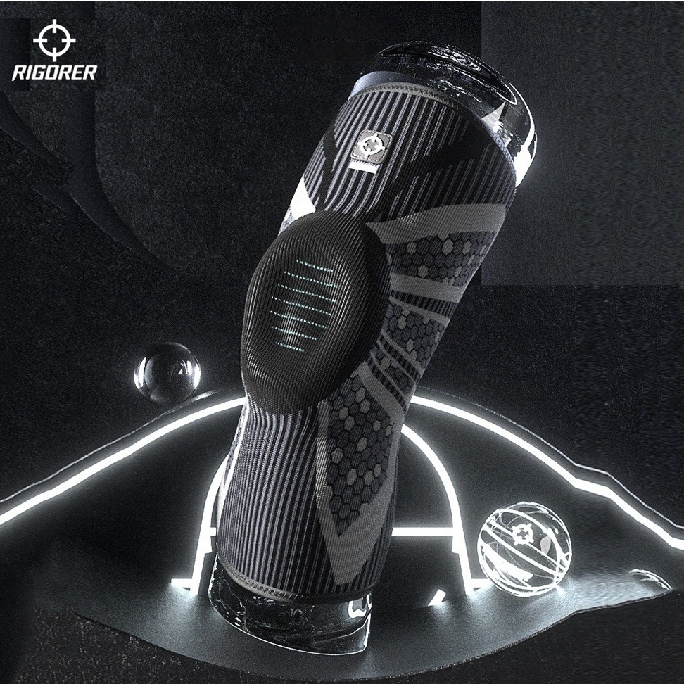 Ricorer บาสเกตบอล Professional เข่า Pads ยืดหยุ่น Breathable เข่าสนับสนุนสําหรับชายกีฬาฟิตเนสวิ่งการบีบอัดสําหรับเข่ากีฬาเข่า Braces Joint Pain โรคข้ออักเสบบรรเทา F